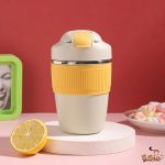 تراول ماگ دور سیلیکونی دو قفله