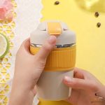 تراول ماگ دور سیلیکونی دو قفله