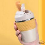 تراول ماگ دور سیلیکونی دو قفله