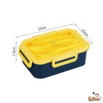 ظرف غذا 3 خانه 1400 میل