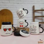 ماگ درب آینه ای گربه عینکی