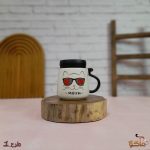 ماگ درب آینه ای گربه عینکی