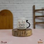 ماگ درب آینه ای گربه عینکی