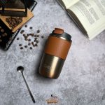 تراول ماگ دور چرمی کافی