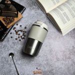 تراول ماگ دور چرمی کافی