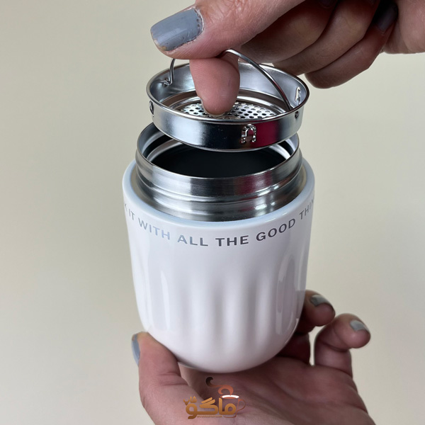 تراول ماگ پاستیلی شیار دار