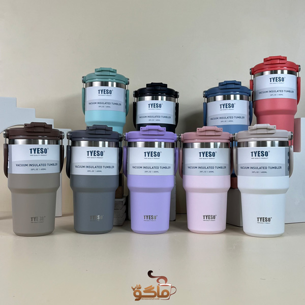 تامبلر 600 میلی لیتر پاستیلی تایسو (TYESO Tumbler 20 OZ)