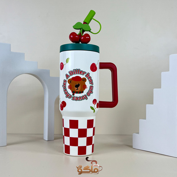 تامبلر 1200 میلی لیتر دیلر مدل چری( Diller Cherry Bear 40 OZ)
