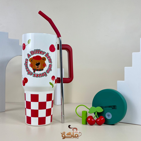 تامبلر 1200 میلی لیتر دیلر مدل چری( Diller Cherry Bear 40 OZ)